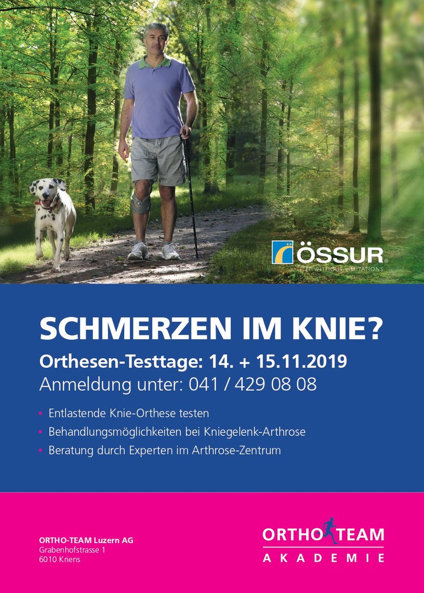 ORTHO-TEAM Arthrose Testtage