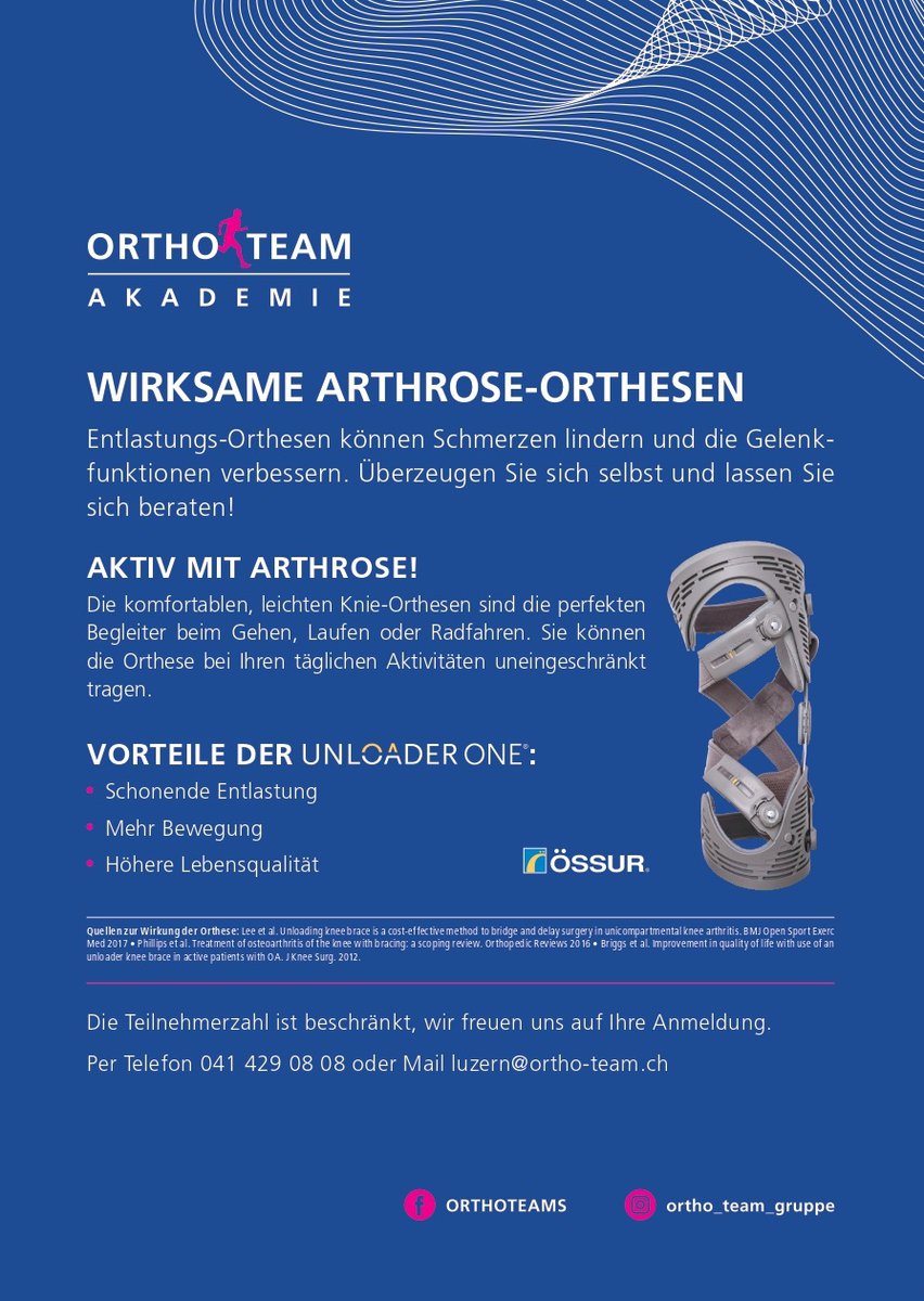 ORTHO-TEAM Arthrose Testtage