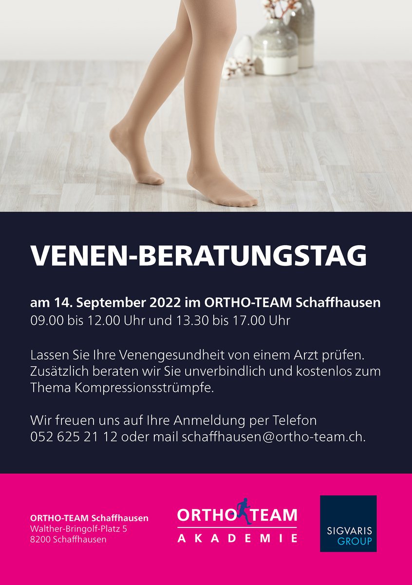 Venen Beratungstag Schaffhausen