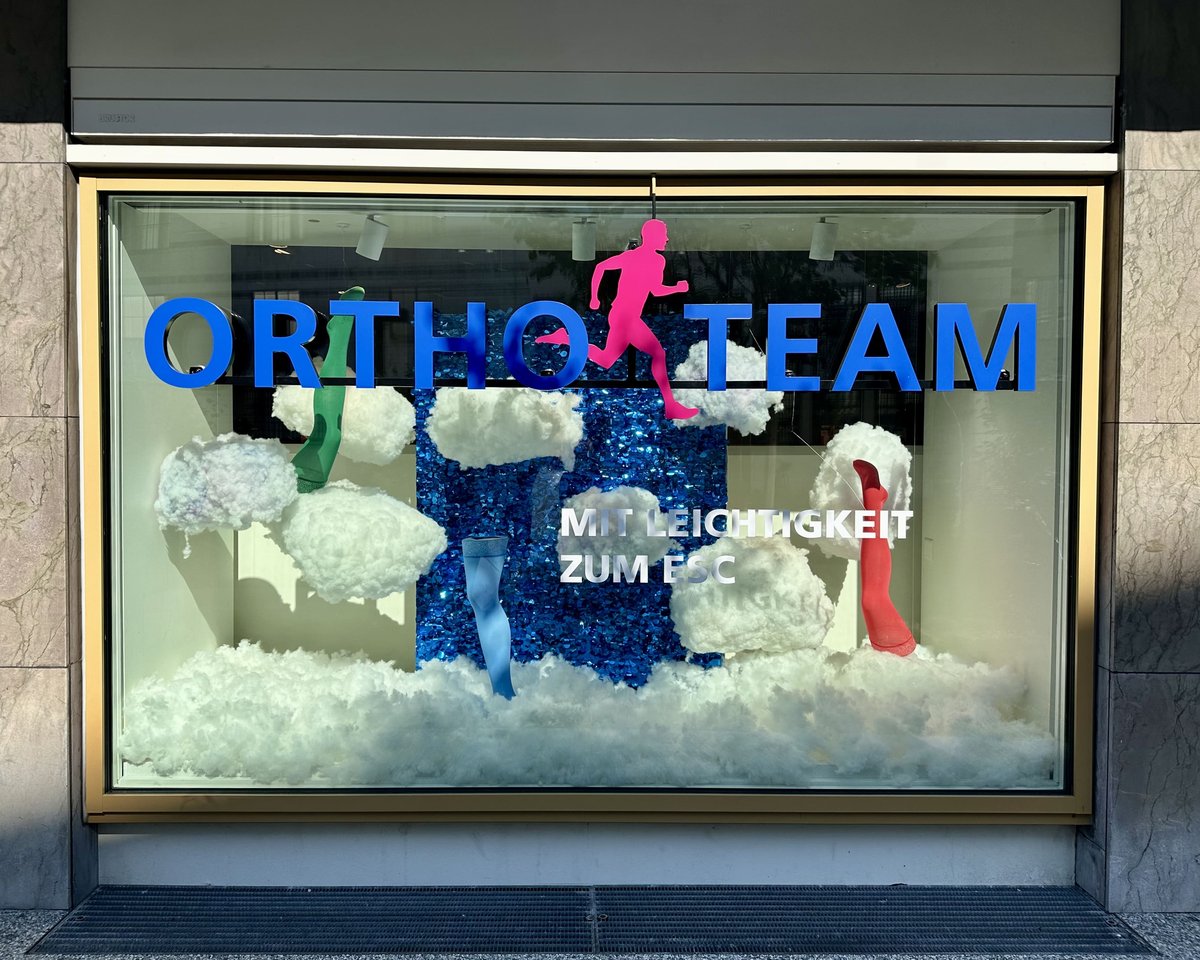ESC Basel Schaufenster ORTHO-TEAM