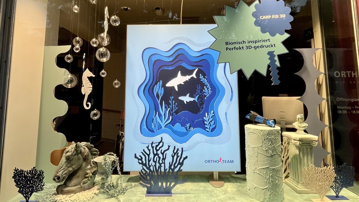 Schaufensterkampagne Unterwasserwelt
